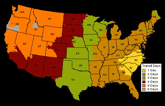 Map of Zones