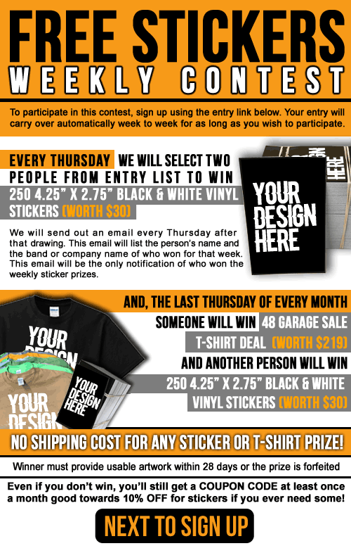 Contagious Graphics Free Stickers Weekly Contest